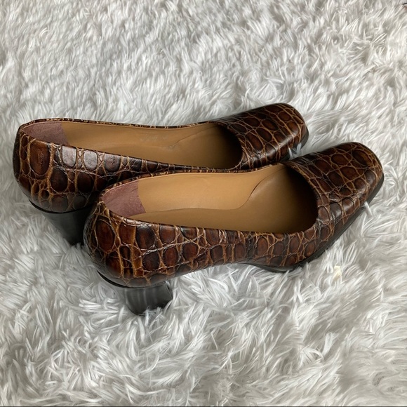 Franco Sarto Snakeskin Leather Pump - Picture 4 of 6